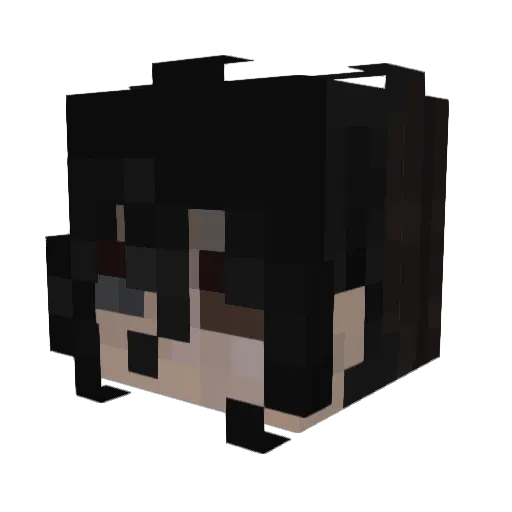 Kage_IsSleepyZzZ Minecraft avatar head, 3D render