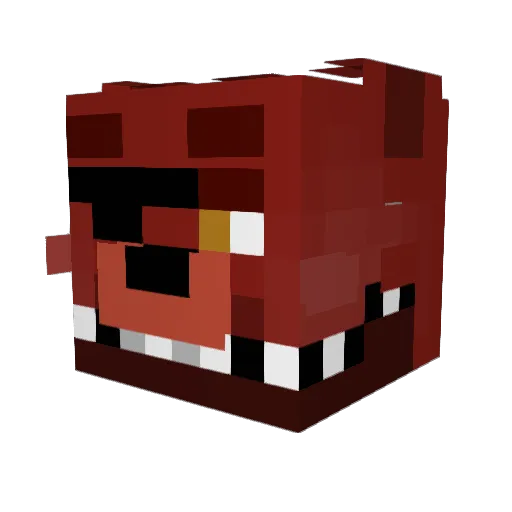Kageao Minecraft avatar head, 3D render