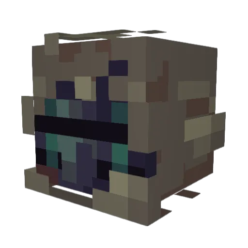 Kagemu Minecraft avatar head, 3D render