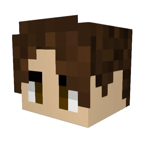 Kageneck Minecraft avatar head, 3D render