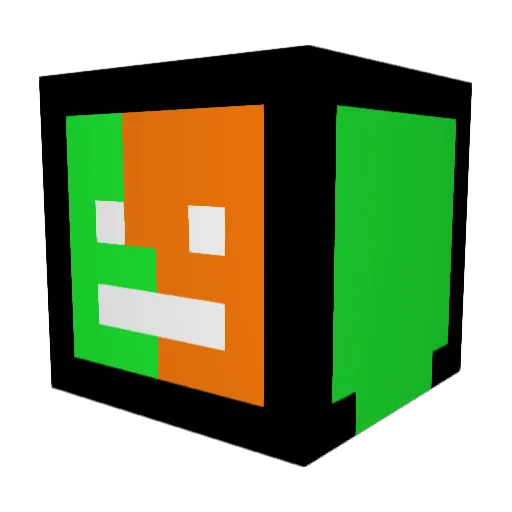Kageruso Minecraft avatar head, 3D render