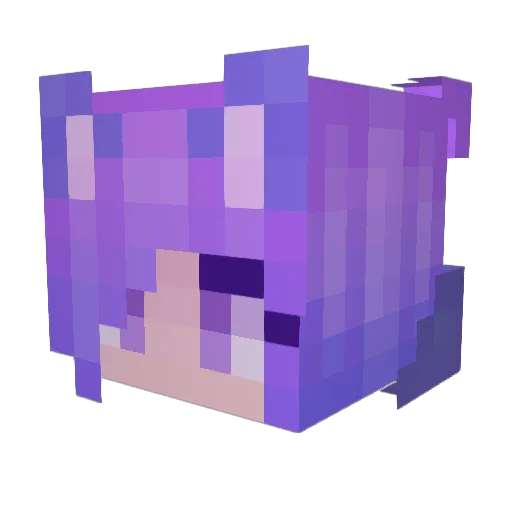 Kagome_1208 Minecraft avatar head, 3D render