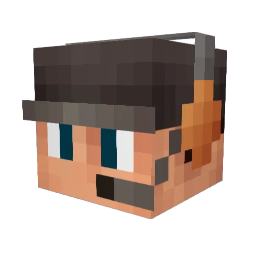 Kagon15 Minecraft avatar head, 3D render