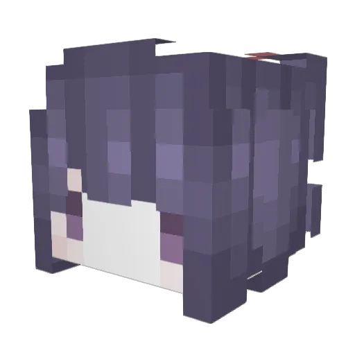 Kaguya_Eirin Minecraft avatar head, 3D render