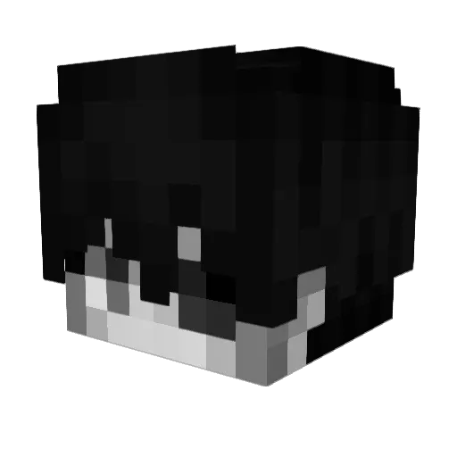 Kaharu00 Minecraft avatar head, 3D render