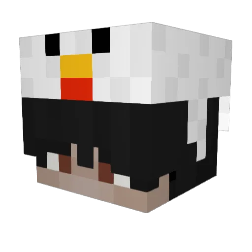 KahbeMedC Minecraft avatar head, 3D render