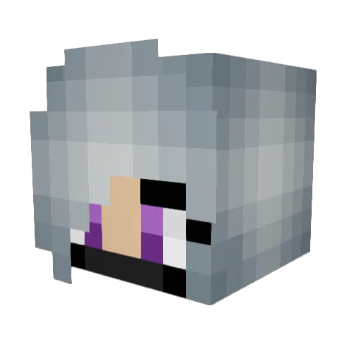 Kahikio Minecraft avatar head, 3D render