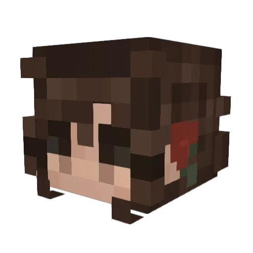 KahiliLei Minecraft avatar head, 3D render