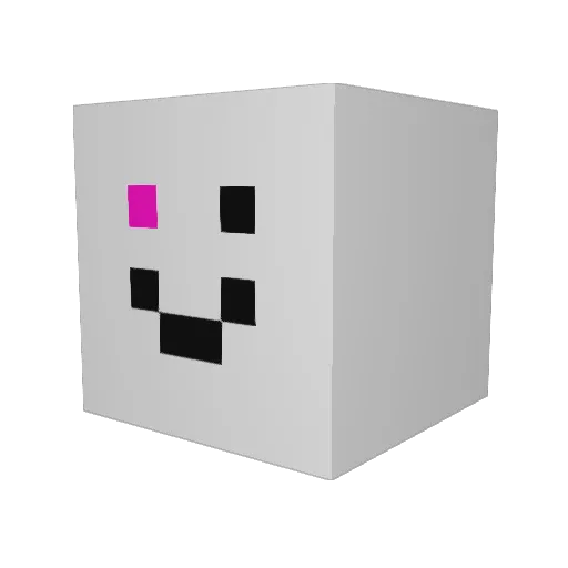 Kahleissa Minecraft avatar head, 3D render