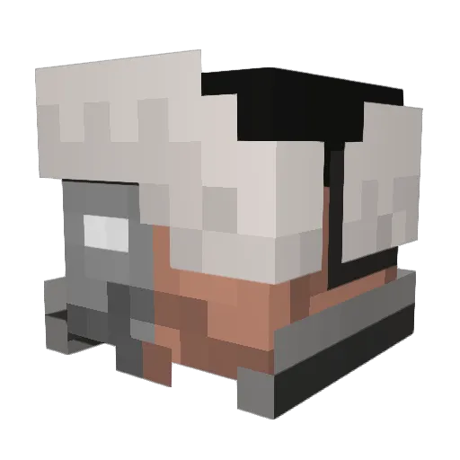 Kahn_IK Minecraft avatar head, 3D render