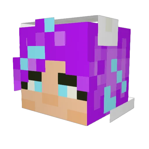 KahoXN Minecraft avatar head, 3D render