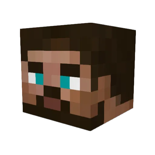 Kahriv Minecraft avatar head, 3D render