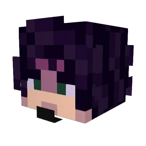 Kahster2743 Minecraft avatar head, 3D render