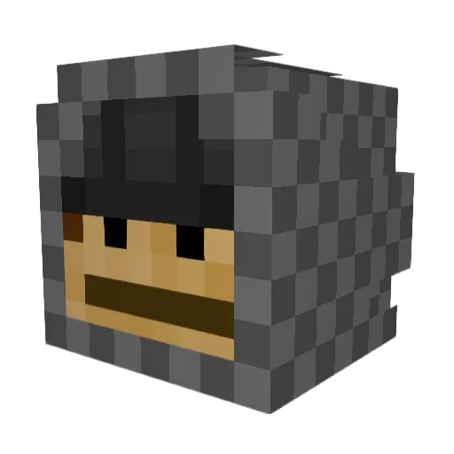 Kahzifiy Minecraft avatar head, 3D render