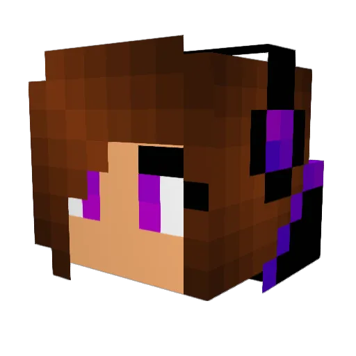 Kai07 Minecraft avatar head, 3D render