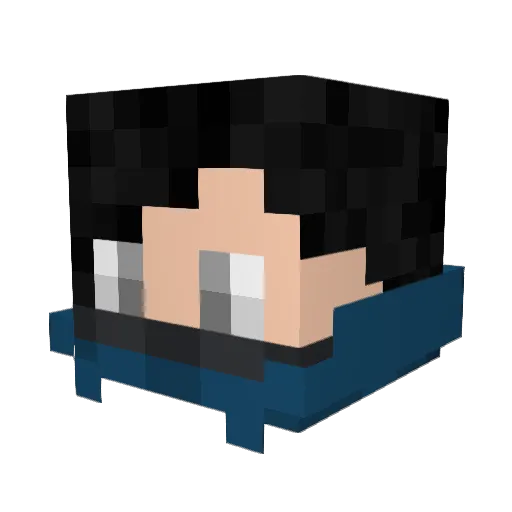 Kai1900 Minecraft avatar head, 3D render
