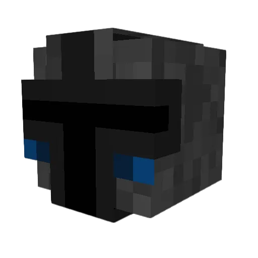 Kai1oh Minecraft avatar head, 3D render