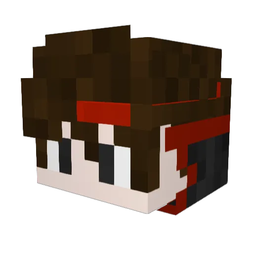Kai267 Minecraft avatar head, 3D render