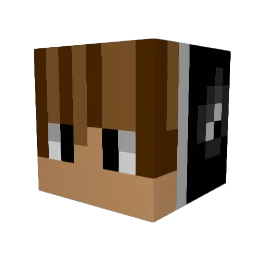 Kai5363 Minecraft avatar head, 3D render
