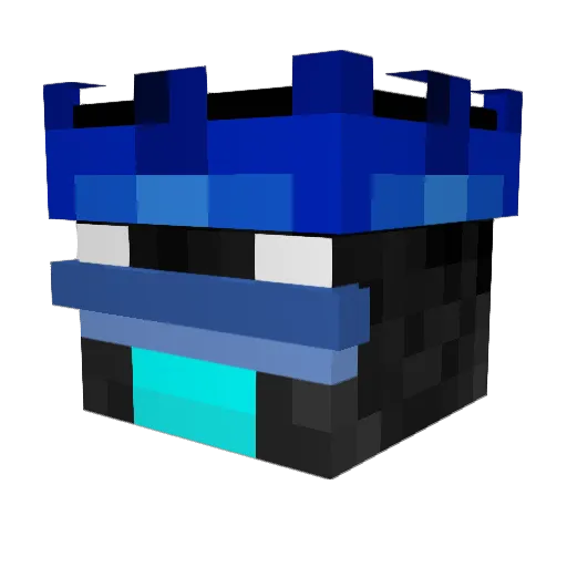 Kai5myFav Minecraft avatar head, 3D render