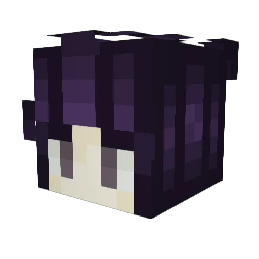 KaiAngel444 Minecraft avatar head, 3D render