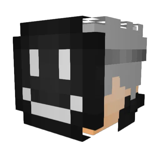 KaiBaiSP Minecraft avatar head, 3D render