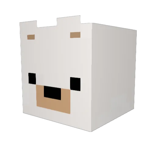 KaiBear10 Minecraft avatar head, 3D render