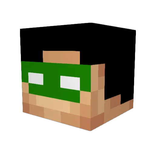 KaiBen98 Minecraft avatar head, 3D render
