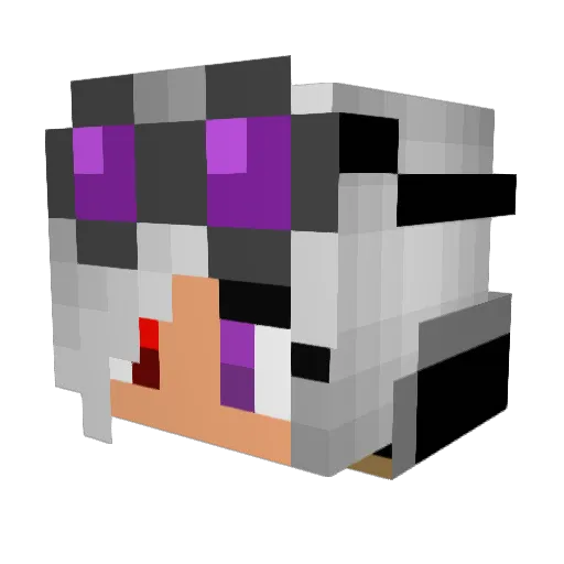 KaiChase Minecraft avatar head, 3D render