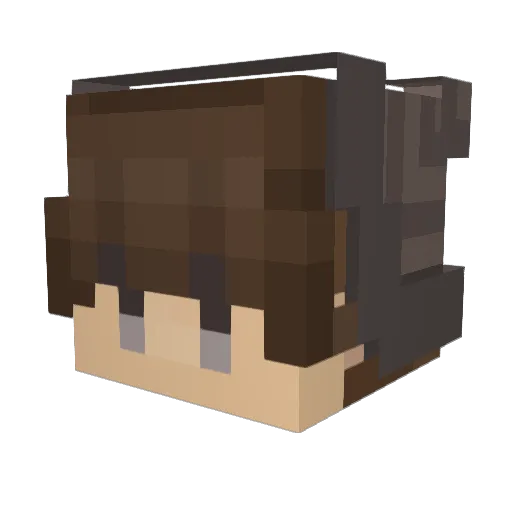 KaiGoni Minecraft avatar head, 3D render
