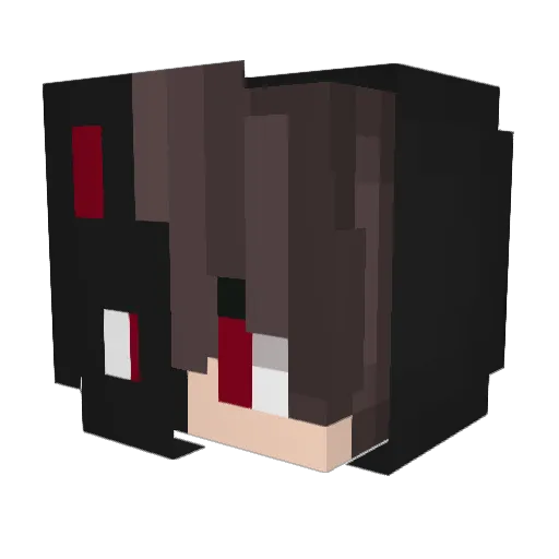 KaiHakai Minecraft avatar head, 3D render