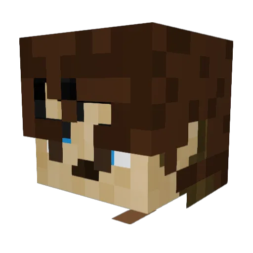 KaiJoey Minecraft avatar head, 3D render