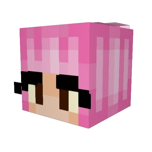 KaiKalypso Minecraft avatar head, 3D render
