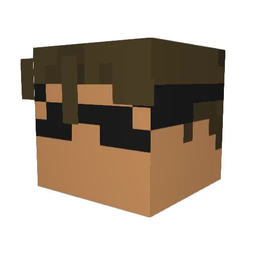 KaiMiles75 Minecraft avatar head, 3D render