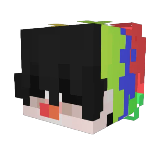 KaiPinata Minecraft avatar head, 3D render