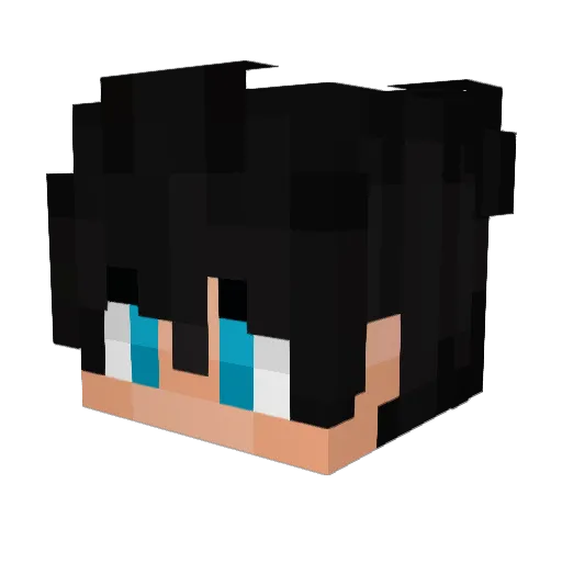 KaiRW Minecraft avatar head, 3D render