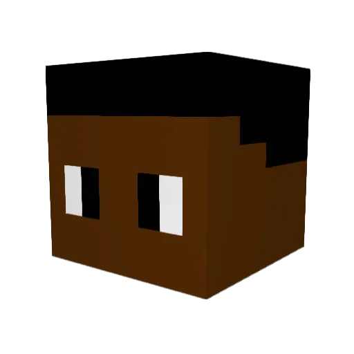 KaiRick9 Minecraft avatar head, 3D render