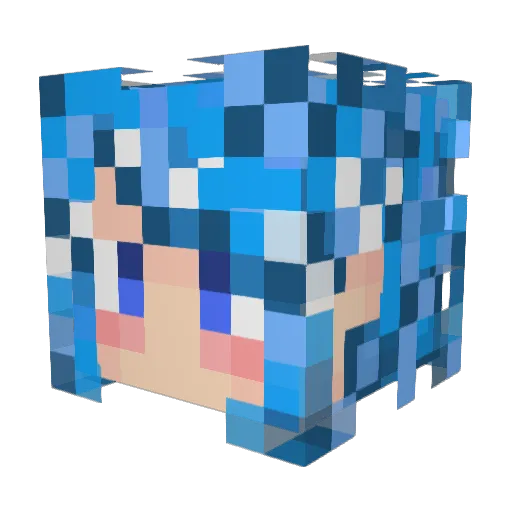 KaiRoss1202 Minecraft avatar head, 3D render