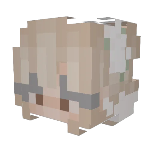 KaiShade__ Minecraft avatar head, 3D render