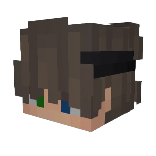 KaiShen_ Minecraft avatar head, 3D render