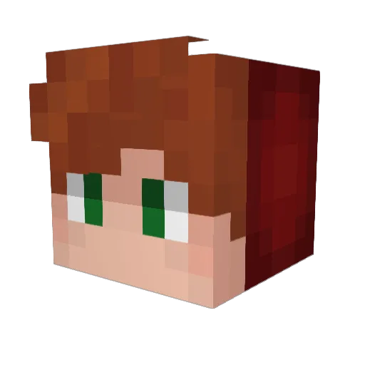 KaiTaiFly Minecraft avatar head, 3D render