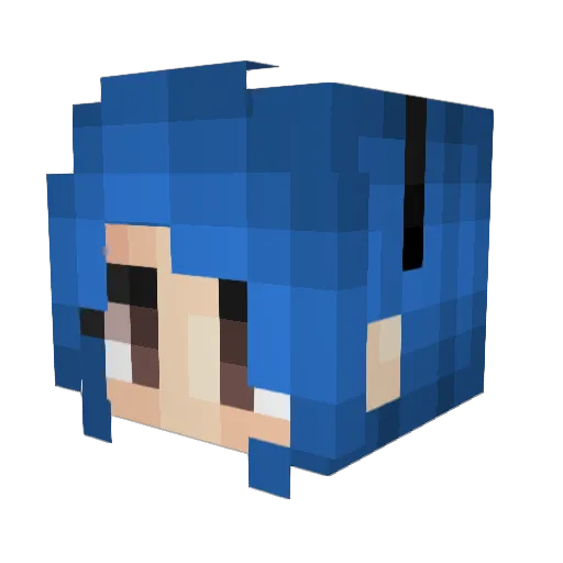 KaiTheCow9368 Minecraft avatar head, 3D render
