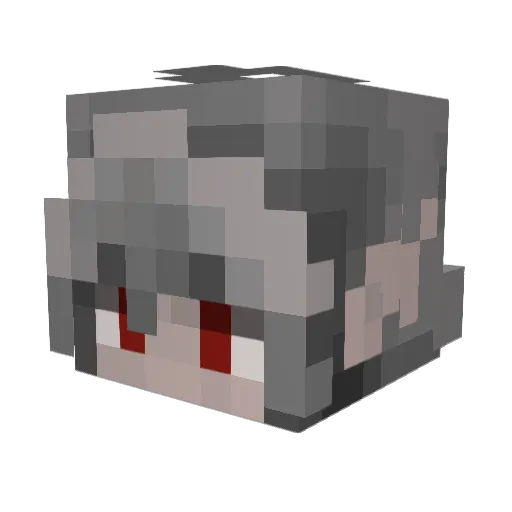 KaiTheKimler Minecraft avatar head, 3D render