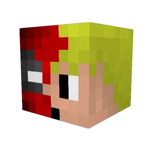 KaiTheRonin Minecraft avatar head, 3D render