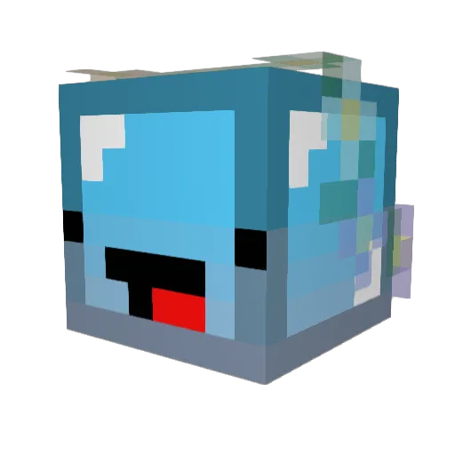 KaiWhai Minecraft avatar head, 3D render