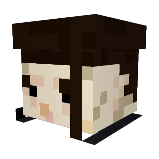 Kai_Brunnen_G Minecraft avatar head, 3D render