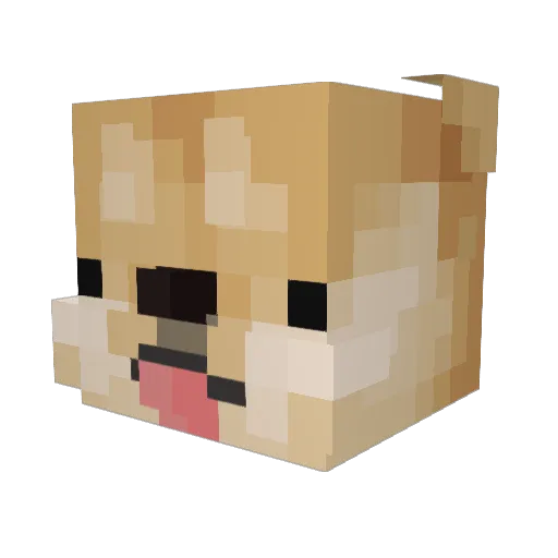 Kai_Sama Minecraft avatar head, 3D render