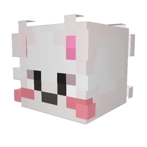 Kai_hua Minecraft avatar head, 3D render