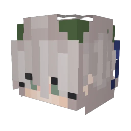 Kai_pixels Minecraft avatar head, 3D render