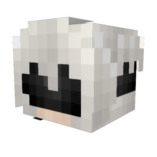 Kai_ren Minecraft avatar head, 3D render